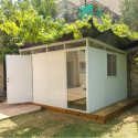 Abri de jardin modulaire isolé 4x3m blanc - plancher inclus - Everbox
