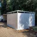 Abri de jardin modulaire isolé 4x3m blanc - plancher inclus - Everbox