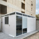 Abri de jardin modulaire isolé 5x3m blanc - plancher inclus - Everbox