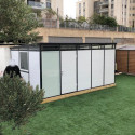 Abri de jardin modulaire isolé 5x3m profils noirs - plancher inclus - Everbox