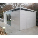 Abri de jardin modulaire isolé 6x3m blanc - plancher inclus - Everbox