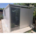 Abri de jardin modulaire isolé 6x3m blanc - plancher inclus - Everbox