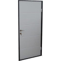 Porte simple supplémentaire blanche avec profils noirs - Everbox