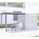 Appentis 275x230cm en acier galvanisé pour abri Kosto 5,29m² ou 6,76m²  - X-METAL