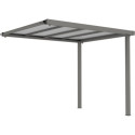 Appentis 275x230cm en acier galvanisé pour abri Kosto 5,29m² ou 6,76m²  - X-METAL