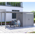 Appentis 275x230cm en acier galvanisé pour abri Kosto 5,29m² ou 6,76m²  - X-METAL