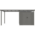 Appentis 275x230cm en acier galvanisé pour abri Kosto 5,29m² ou 6,76m²  - X-METAL