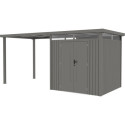 Appentis 275x230cm en acier galvanisé pour abri Kosto 5,29m² ou 6,76m²  - X-METAL