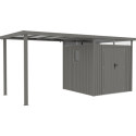 Appentis 275x230cm en acier galvanisé pour abri Kosto 5,29m² ou 6,76m²  - X-METAL