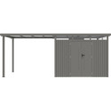 Appentis 275x230cm en acier galvanisé pour abri Kosto 5,29m² ou 6,76m²  - X-METAL