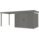 Appentis 275x230cm en acier galvanisé pour abri Kosto 5,29m² ou 6,76m²  - X-METAL