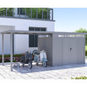 Appentis 275x230cm en acier galvanisé pour abri Kosto 5,29m² ou 6,76m²  - X-METAL