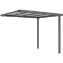 Appentis 275x294cm en acier galvanisé pour abri Kosto 8,64m² - X-METAL
