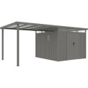 Appentis 275x294cm en acier galvanisé pour abri Kosto 8,64m² - X-METAL