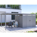 Appentis 275x294cm en acier galvanisé pour abri Kosto 8,64m² - X-METAL