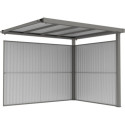 Parois additionnelles en acier galvanisé 0,4mm pour appentis 6,3m² - X-METAL