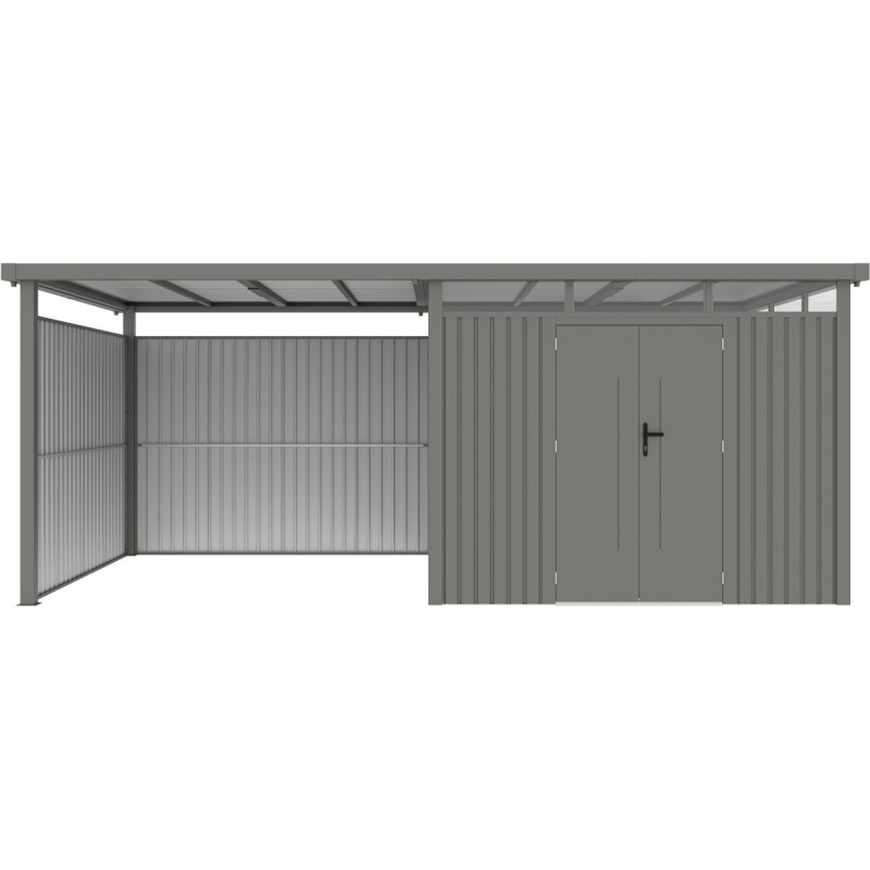 Parois additionnelles en acier galvanisé 0,4mm pour appentis 8,1m² - X-METAL