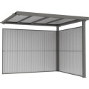 Parois additionnelles en acier galvanisé 0,4mm pour appentis 8,1m² - X-METAL