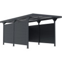 Seitenwände aus 0,4mm verzinktem Stahl für Flachdach-Carport - X-METAL