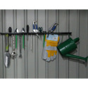 Etagère de rangement métallique perforée pour outils 70x5,6cm - X-METAL 