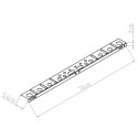 Etagère de rangement métallique perforée pour outils 70x5,6cm - X-METAL 
