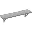 Etagère en acier galvanisé 80x20cm avec supports perforés - X-METAL