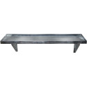 Etagère en acier galvanisé 80x20cm avec supports perforés - X-METAL