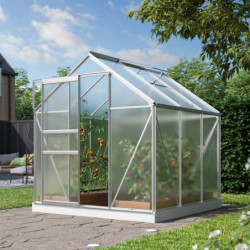 Serre de jardin Comet 3,8m² en aluminium anodisé et polycarbonate 4mm - Vitavia