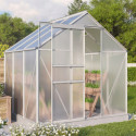 Serre de jardin Comet 3,8m² en aluminium anodisé et polycarbonate 4mm - Vitavia