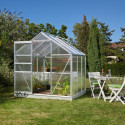 Serre de jardin Comet 3,8m² en aluminium anodisé et polycarbonate 4mm - Vitavia