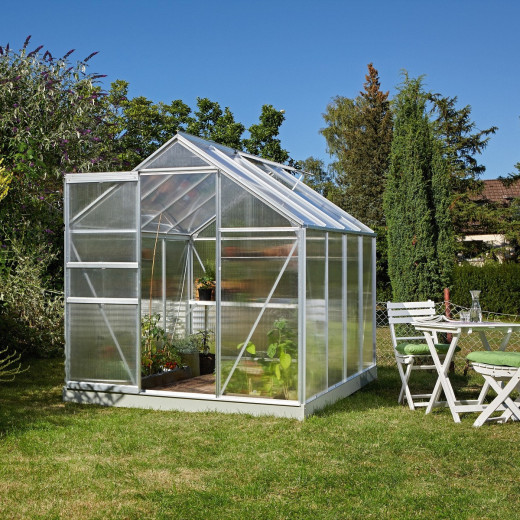 Serre de jardin Comet 5m² en aluminium anodisé et polycarbonate 4mm - Vitavia