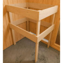 Sauna traditionnel d'angle LARIN poêle a contrôle intégré 3 à 4 places 68mm avec couronne et porte à économie d'énergie K ARIBU