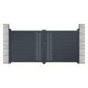 Portail battant en aluminium 300x142cm FANCY GROW - X-Metal