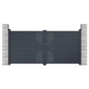 Portail battant en aluminium 300x142cm FANCY GROW - X-Metal
