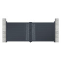 Portail battant en aluminium 350x142cm FANCY GROW - X-Metal