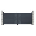 Portail battant en aluminium 350x142cm FANCY GROW - X-Metal