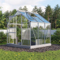 Serre de jardin Planet 3,8m² en aluminium anodisé et verre de sécurité 3mm - Vitavia