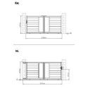 Portail coulissant en aluminium 300x142cm FANCY GROW - X-Metal
