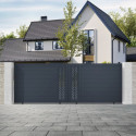 Portail coulissant en aluminium 392x142cm FANCY GROW - X-Metal