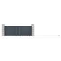 Portail coulissant en aluminium 392x142cm FANCY GROW - X-Metal