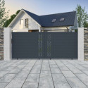 Portail coulissant en aluminium 350x142cm FANCY GROW - X-Metal