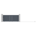 Portail coulissant en aluminium 350x142cm FANCY GROW - X-Metal