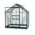 Serre de jardin Planet 2,5m² en aluminium émeraude et verre de sécurité 3mm - Vitavia