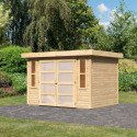 Karibu Abris de jardin en bois Bois massif Bois naturel 6.55m²