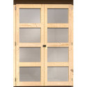 Karibu Abris de jardin en bois Bois massif Bois naturel 6.55m²