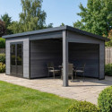 Woodlife Garden Abris de jardin en composite Composite Gris 15.66m²