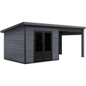 Woodlife Garden Abris de jardin en composite Composite Gris 15.66m²