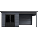 Woodlife Garden Abris de jardin en composite Composite Gris 15.66m²