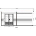 Woodlife Garden Abris de jardin en composite Composite Gris 15.66m²
