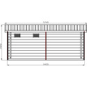 Woodlife Garden Abris de jardin en composite Composite Gris 15.66m²